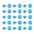 Uxcell 30pcs Plastic Rivet Blue Bumper Fender Fastener Clips Retainer For Hyundai Kia 87756-1f000