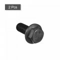 Uxcell Metric M14x35mm Hex Flange Bolts 2pcs 10 9 Grade Carbon Steel Hexagon Head Screws