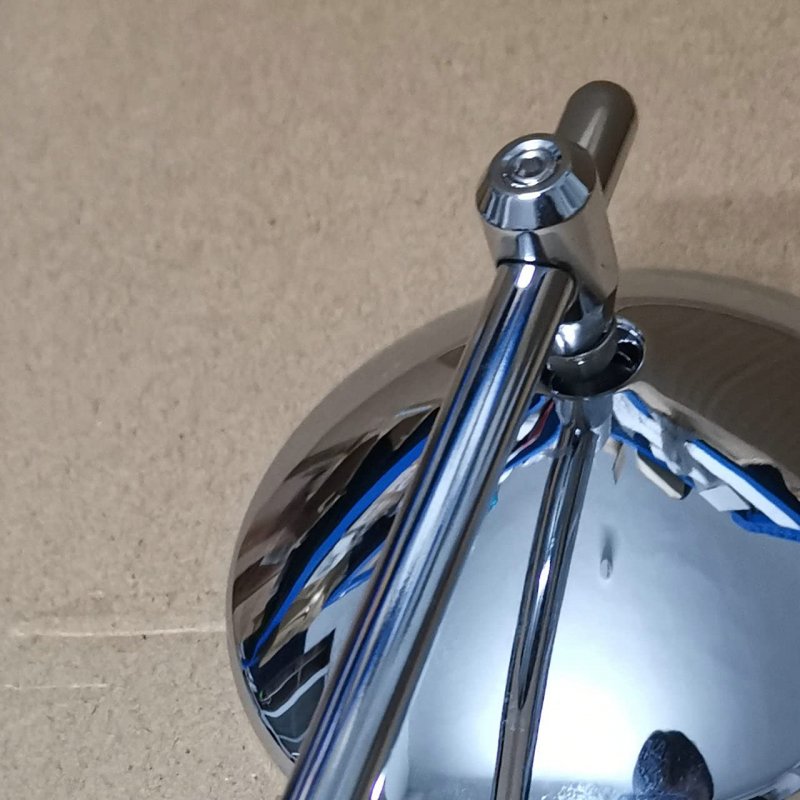 Universal 3 In Round Retro Motorcycle Rearview Side Mirrors Chrome Finish For Cruiser Chopper Cafe Racer Bobber Fits Kawasaki