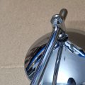 Universal 3 In Round Retro Motorcycle Rearview Side Mirrors Chrome Finish For Cruiser Chopper Cafe Racer Bobber Fits Kawasaki