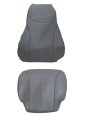 Front Driver Or Passenger Side Bottom And Top Replacement Leather Seat Cover Medium Flint Gray For International 4200 4300 4400 