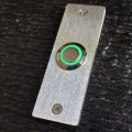 Stainless Steel Narrow Doorbell 1 X 3 With Led Button Green Ring 