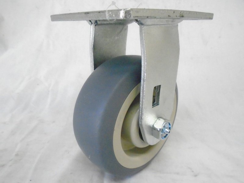 5 X 2 Swivel Caster With Brake Thermoplastic Rubber Wheel Rigid 350 Lbs Each