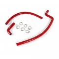 G-plus Engine Radiator Coolant Hoses And Clamp Kit Compatible With 1996-1999 Polaris Sportsman 500 8450050-305 Red