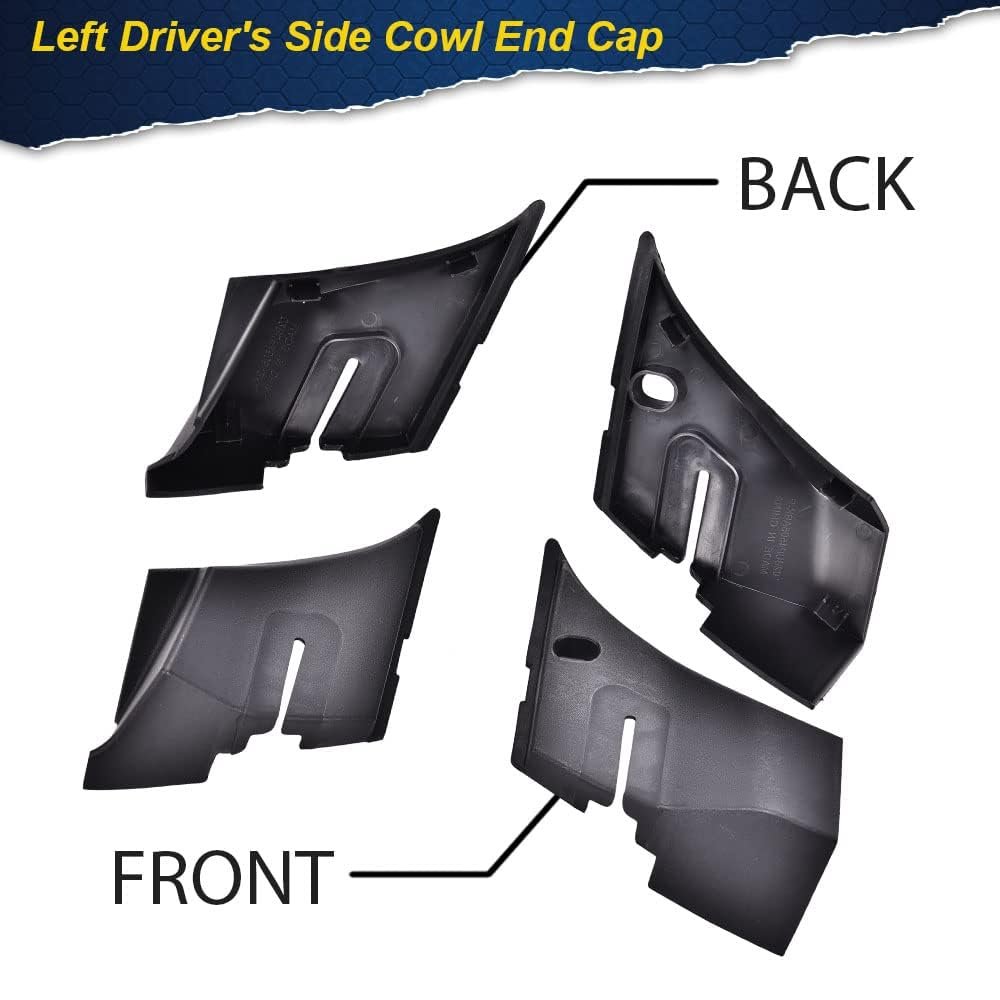 Windshield Wiper Cowl End Panel For 2007 2008 2009 2010 2011 2012 2013 Chevy Silverado Truck 1500 2500 3500 15946001 15946002