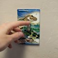 Tyranosaur T-rex Jurassic Sunset Plastic Wall Decor Toggle Light Switch Plate Cover 