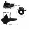 X Autohaux 6 Set Tire Changer Insert Demount Head Machine Guard Wheel Side Protector For Mount Duck Tyre Repair Black 2 17 X1 