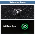 X Autohaux 2pcs 12mm Interior Momentary Push Button Switch Metal Round Start Spst 1no Ac 12-24v For Car Green Light