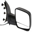 Black Right Side Mirror Fit For 2003-2013 Ford E-250 Textured Manual Folding Non-heated 