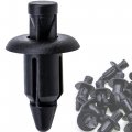 Rexka 10pcs M6 Fender Clip Retainer Bumper Nylon Push Rivet Pins For Honda Kawasaki Suzuki Gsx-r Yamaha Yzf R1 R6 
