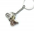 Httmt Kc-001- Metal Motorcycle Key Ring Keychain Creative Gift Sports Keyring Chrome