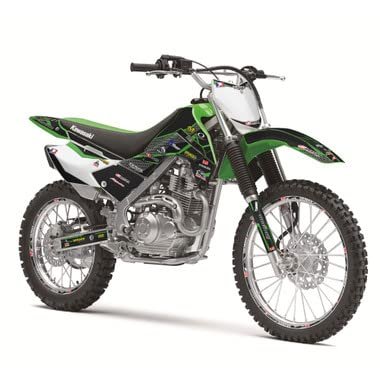 2019-2020 Klx 140 G Podium Black Senge Graphics Complete Kit For Kawasaki