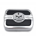 Httmt For H-d Gear Skull Brake Pedal Pad Small Softail Stock In Usa Chrome P N Mt216-088-cd