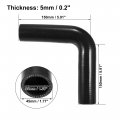 X Autohaux 35mm 1 38 Id 90 Degree Elbow Silicone Reducer Hose Pipe Bend Turbo Water Intercooler Black