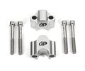 Blackpath Universal 1 25 Handlebar Riser And Adapter Kit For Dirt Motorcycles With 7 8 Handlebars Polished T6 Billet 