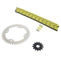 Yellow Non O Ring Chain And Sprocket Kit 13 40 Tooth For Yamaha Yfm 350 Warrior 1987 1988 100l Silver Steel With Masterlink 