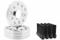 2 Pc Billet Aluminum 5x130 Mm Hub Centric Wheel Spacers 15 Thick 71 5 H B Black Conical Lug Bolts For Porsche Vehicles 