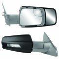 Fit System 80730 Snap Zap Custom Towing Mirror Pair For Ram 1500 Pick-up Black 