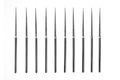 Se 10-piece Diamond-coated Tapered Bead Reamer Set 2-a Inch Length A -inch Shank For Rotary Tools Ideal Jewelry Making Crafts 