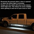 70 In Truck Led Running Board Lights Amber Sequential Turn Signal And White Courtesy Door Light Kit For Cars Trucks Vans Utvs 2