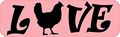 10in X 3in Love Chicken Magnetic Pet Animal Magnet By Stickertalk 