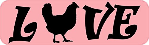 10in X 3in Love Chicken Magnetic Pet Animal Magnet By Stickertalk