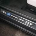 Ipick Image For Ford Super-duty Real Carbon Fiber 4 Pcs Universal Door Sill Step Protector Guard Decal Plates