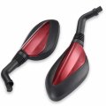 Cleo 8mm Rright Red Side Mirrors For Gy6 50cc 125cc 150cc 250cc Chinese Scooter Moped Motorcycle Rear View Mirror 