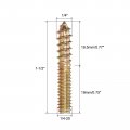 Uxcell 1 4-20 X 1-1 2 Hanger Bolts Double Head Dowel Screw For Wood Furniture 60pcs