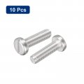 Uxcell 304 Stainless Steel Machine Screws 10pcs M5x18mm Slotted Drive Pan Head Screw Bolts