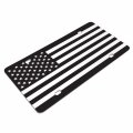 Ipick Image Made For American Usa Flag Thin White Line Emergency Aluminum Black License Plate