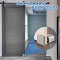 4pcs Sliding Barn Door Floor Guide 35-58mm Adjustable Stay Roller With Felt Pad Flush Flat Bottom Wheels For Doors Closet Small