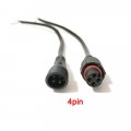 Gathertool 5pairs Black Wire 2pin 3pin 4pin Waterproof Ip68 Led Strip Connector Cable 0 3mm2 Male Female Connectors Size 5