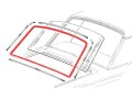 Back Glass Weatherstrip 1962-63 Fairlane Meteor 2- Or 4-door Sedan Backlite Seal Gasket C2oz-6242084 