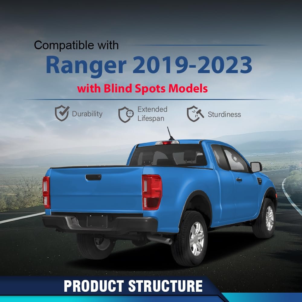Led Tail Light Passenger Right Side For Ford Ranger 2019 2023 With Blind Spots Models Red Lens Brake Lamp Assembly Wiring