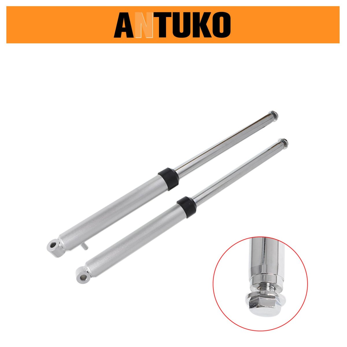 480mm Front Forks Shocks Suspension Set Absorber Replacement For Pw50 Pw Peewee 50 Chrome Fork Shock Of 2