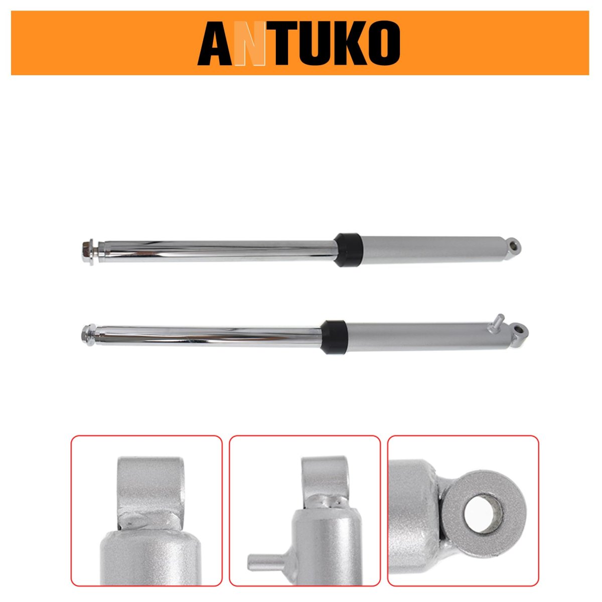 480mm Front Forks Shocks Suspension Set Absorber Replacement For Pw50 Pw Peewee 50 Chrome Fork Shock Of 2