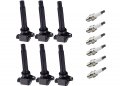 Ena Ignition Coil Pack And Platinum Spark Plug Set Of 6 For Suzuki 2006007 2008 Grand Vitara 2 7l V6 2007 2009 Sx4 2 0l L4 
