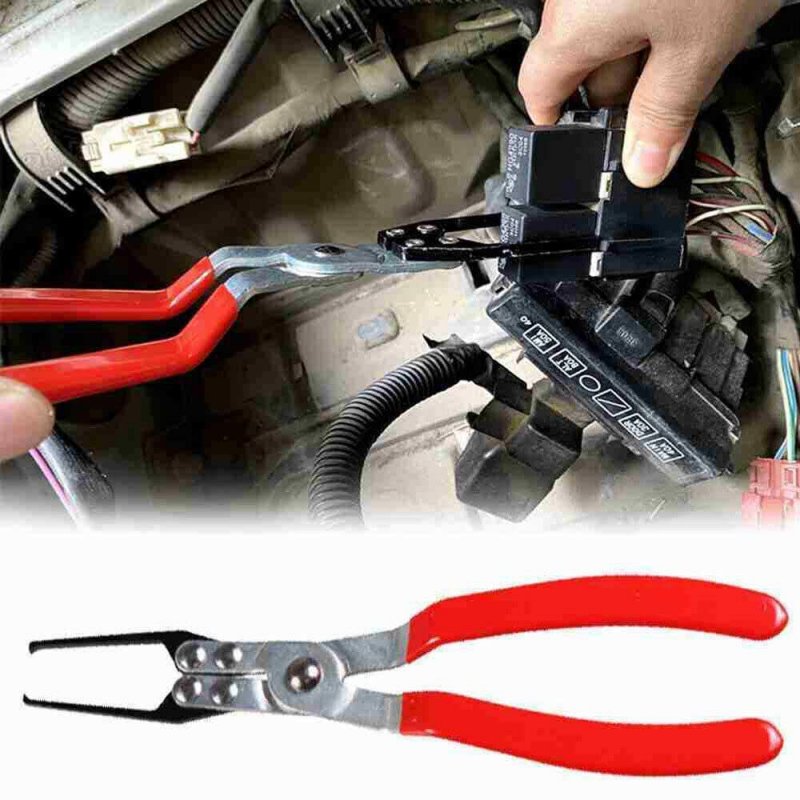 2pcs Automotive Relay Clamp Fuse Puller Car Vehicle Remover Pliers Clip Hand Tool