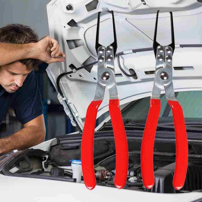 2pcs Automotive Relay Clamp Fuse Puller Car Vehicle Remover Pliers Clip Hand Tool