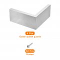 Uxcell 4pcs Gutter Valley Splash Guard Downspout Diverter Roof Rain Roofing Guards For Corner Or Straight 7 8 Inch