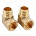 U S Solid 2pcs 90 Degree Barstock Street Elbow Brass Pipe Fitting 1 Npt Male To 2 Female 