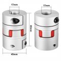 Uxcell Shaft Coupling 17mm To Bore L65xd45 Flexible Coupler Joint For Servo Stepped Motor