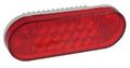 Grote 52072 Red Supernova Oval Led Stop Tail Turn Light Grommet Mount 