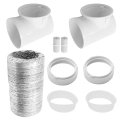 Hoypeyfiy Dryer Vent Duct 90 Degree Elbow A 2 Connectors With Hose Short For Tight Space 