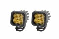 Diode Dynamics Stage Series C1 Yellow Sport Standard Led Pod Pair Wide W Amber Backlight 