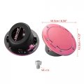 X Autohaux Pink Aluminum Alloy Abs Gas Fuel Filler Door Cover For Jeep Wrangler Jk Jku Sport Rubicon Sahara Unlimited 2007-2018