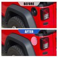 X Autohaux Pink Aluminum Alloy Abs Gas Fuel Filler Door Cover For Jeep Wrangler Jk Jku Sport Rubicon Sahara Unlimited 2007-2018