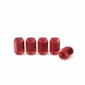20pcs Red Bulge Lug Nuts Metric 12x1 5 Threads Cone Acorn Seat Closed End 1 4 Inch Length Uses 19mm Or 3 Hex Socket For Chevy 