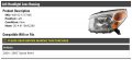 Left Driver Side Headlight Lens Housing Compatible With 2004-2005 Toyota Rav4